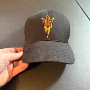 ASU Sun Devils Black Top of the World Stretch Fit Hat W Embroidered Trident